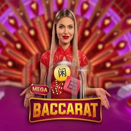 Mega Baccarat casino game by Pragmatic Play – featured logo at Fieryplay Casino